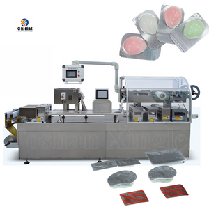 Máquina envasadora de blister de caramelo de acero inoxidable tipo placa para productos alimenticios