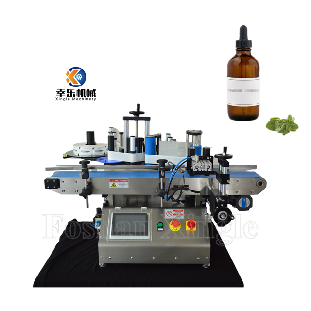Máquina etiquetadora de escritorio inteligente para botellas de plástico