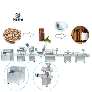 Línea de envasado de botellas farmacéuticas en cápsulas de alta precisión