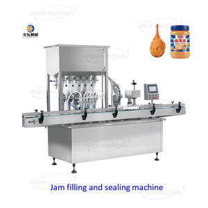 Máquina automática de llenado y sellado de botellas de mermelada de yogur y pasta