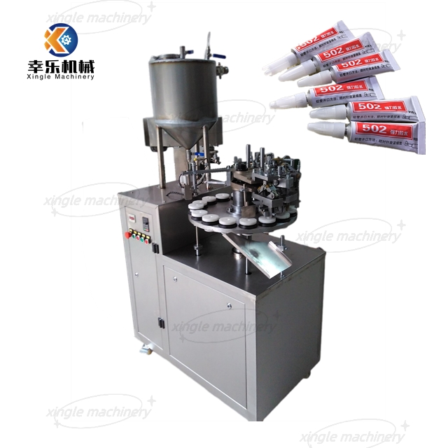 Máquina de sellado de tubos de aluminio semiautomática de loción cosmética