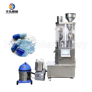 Máquina llenadora de cápsulas automática de acero inoxidable NJP-400 con pantalla táctil