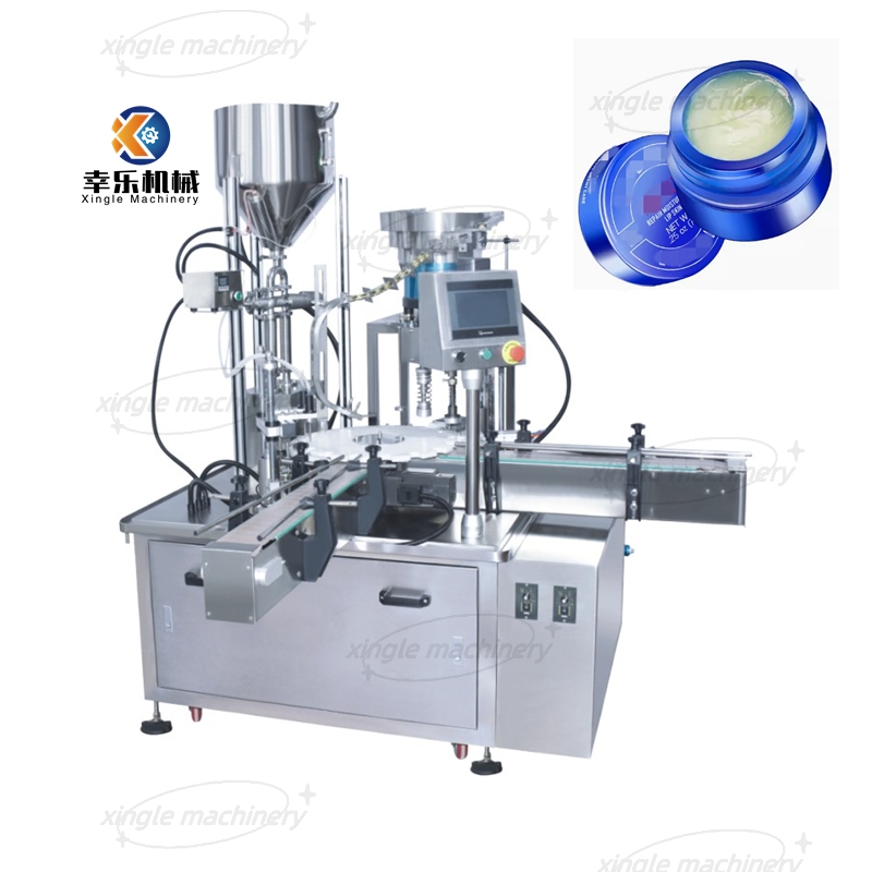 Máquina llenadora y taponadora de pasta de botellas pequeñas completamente automática