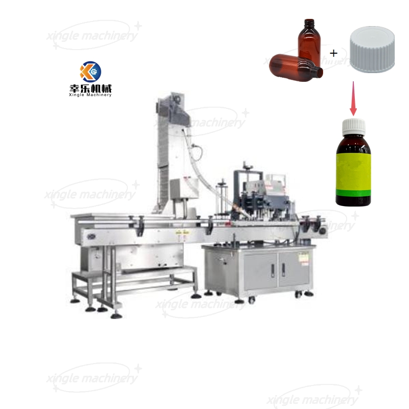 Máquina taponadora de sellado de tapas de botellas servo completamente automática para línea de embalaje