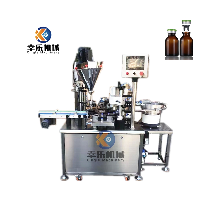 Máquina automática de llenado y taponado de viales de polvo farmacéutico
