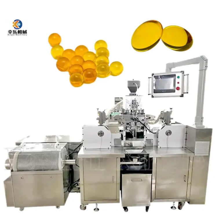 M&aacute;quina llenadora autom&aacute;tica de c&aacute;psulas blandas con sincronizaci&oacute;n continua y enfriador