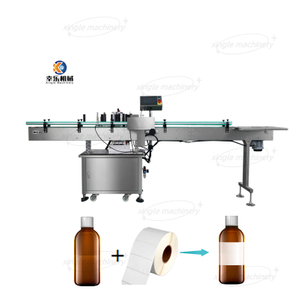 Máquina etiquetadora autoadhesiva con posicionamiento de botellas de disco estrella pequeña