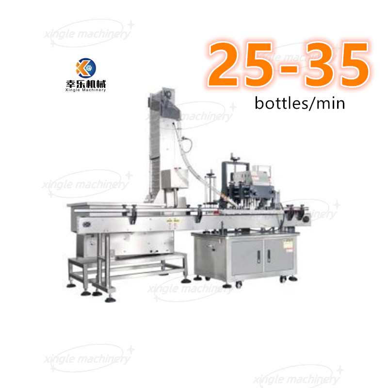 Máquina taponadora de sellado de tapas de botellas servo completamente automática para línea de embalaje