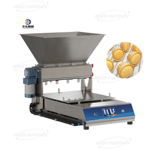 Pequeña máquina automática de llenado de magdalenas de chocolate de mesa