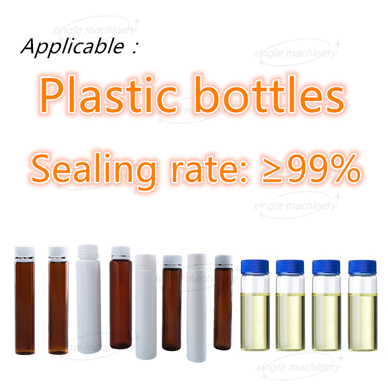 Máquina automática de llenado y sellado de botellas de plástico con viales líquidos