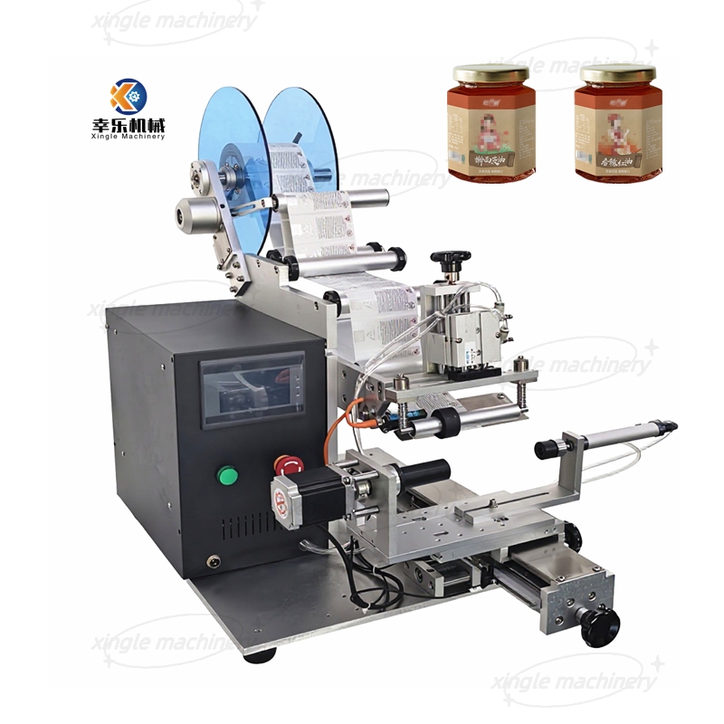 Máquina etiquetadora multifuncional semiautomática con adhesivo PLC