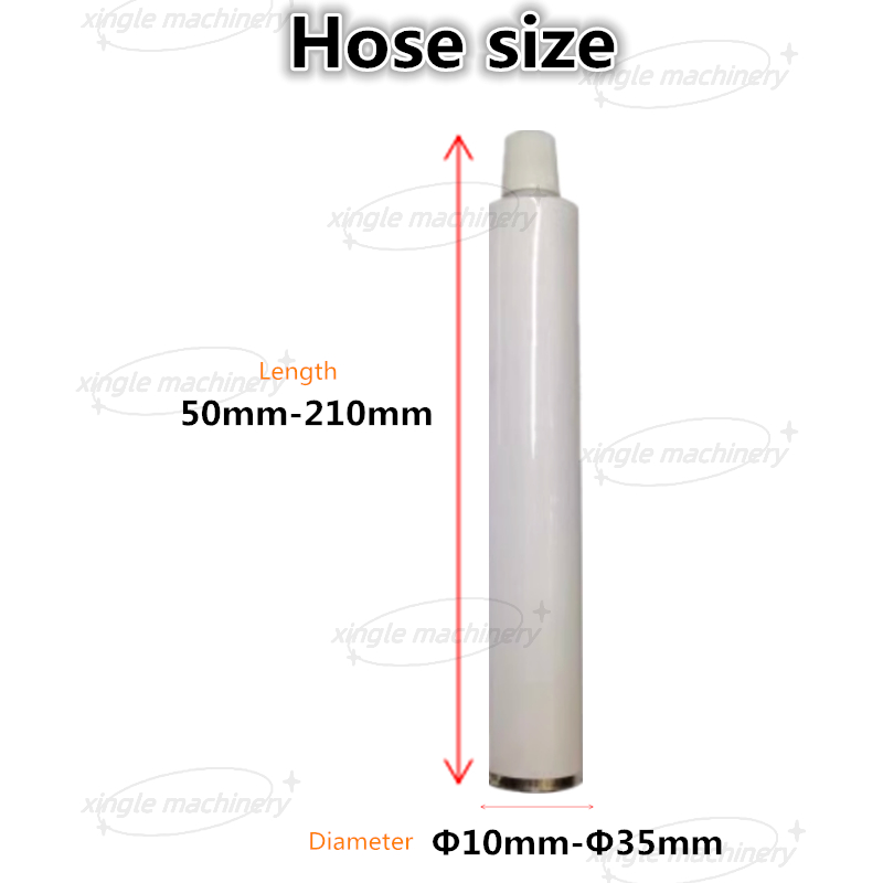 Máquina de sellado de tubos de aluminio semiautomática de loción cosmética