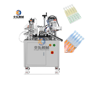 Máquina semiautomática de llenado y sellado de tubos continuos cosméticos