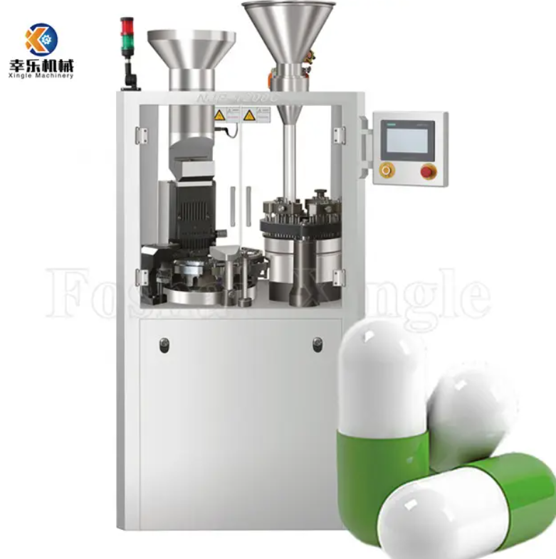 M&aacute;quina llenadora de c&aacute;psulas autom&aacute;tica compacta y f&aacute;cil de usar 0# NJP-1200