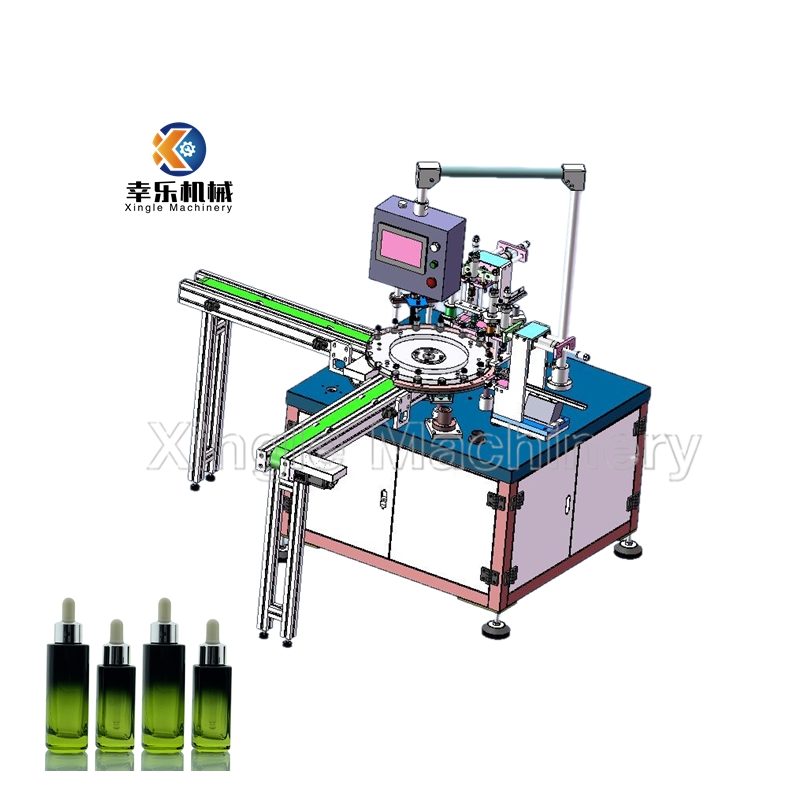 Máquina automática de llenado y taponado de viales de perfume líquido
