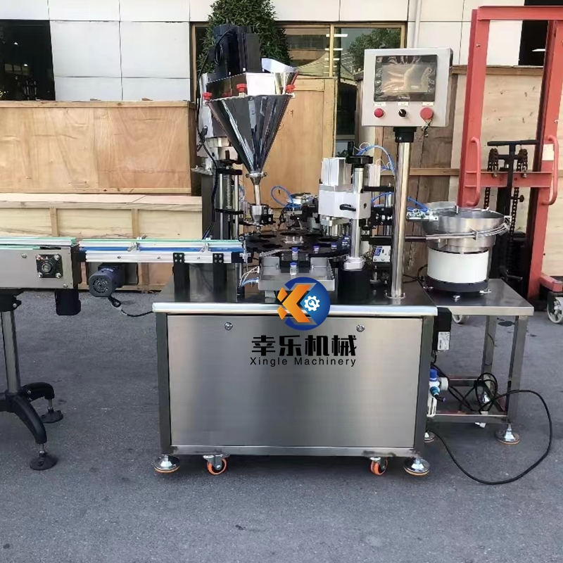 Máquina automática de llenado y taponado de viales de polvo farmacéutico