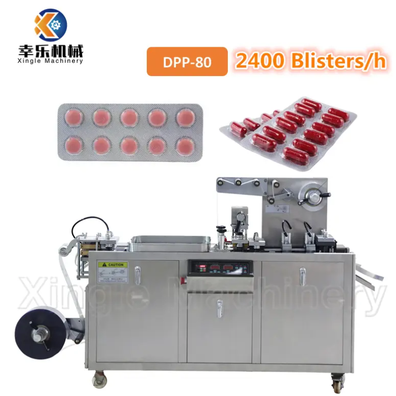 M&aacute;quina empacadora de blister autom&aacute;tica de c&aacute;psulas de tabletas dpp-80 