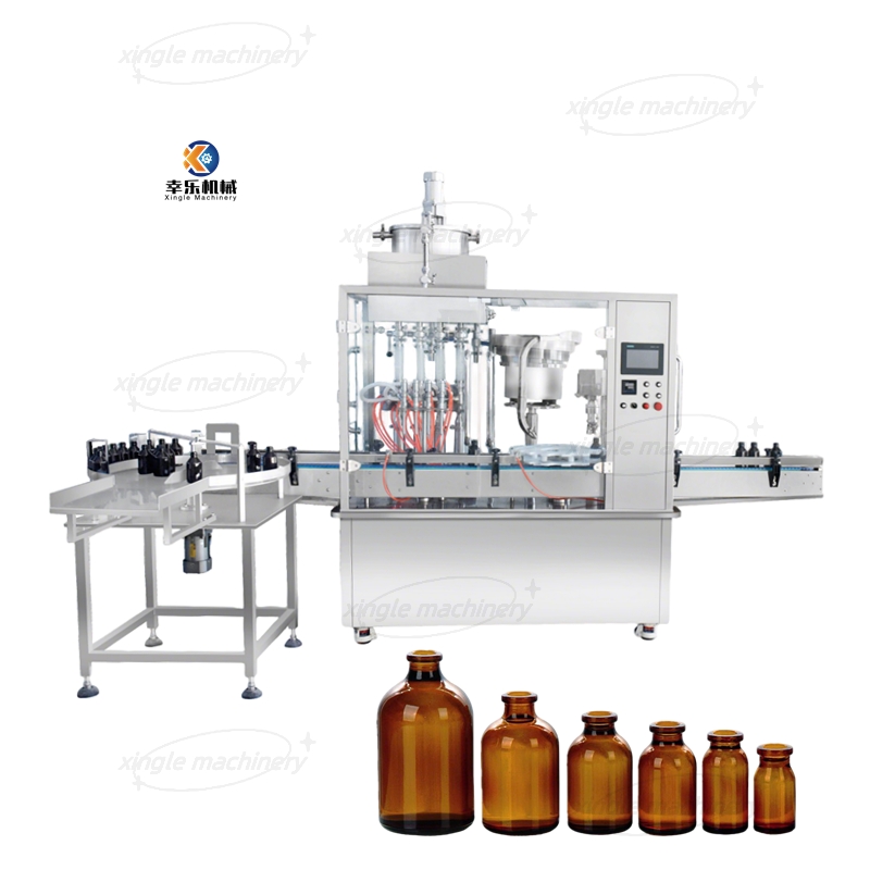 Máquina automática de llenado y sellado de pasta gruesa para botellas de viales