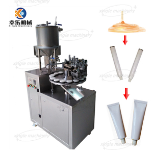 Máquina de sellado de tubos de aluminio semiautomática de loción cosmética