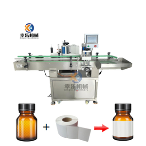 Máquina etiquetadora de botellas redondas de posicionamiento completamente automático