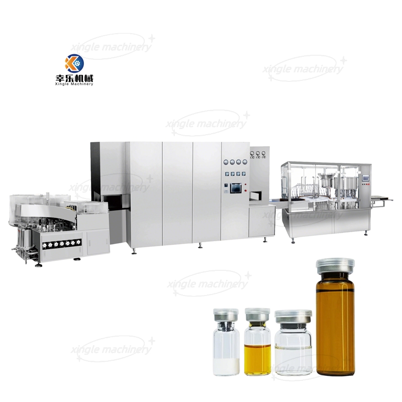 Cadena de producción de máquina de llenado de viales de líquido oral de alta velocidad de 5-25 ml