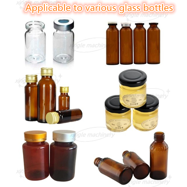 Lavadora ultrasónica automática de botellas de vidrio pequeñas