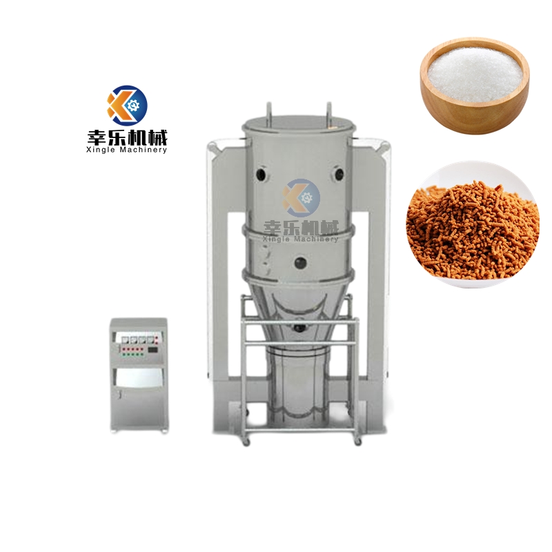 Máquina granuladora secadora de lecho fluidizado vertical de acero inoxidable de laboratorio
