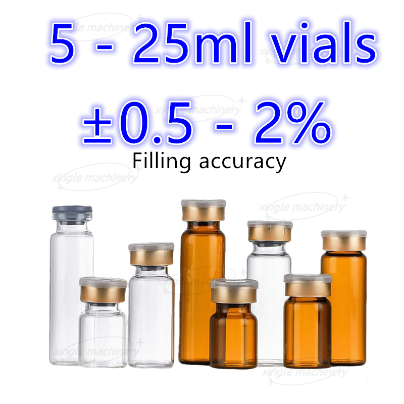 Cadena de producción de máquina de llenado de viales de líquido oral de alta velocidad de 5-25 ml