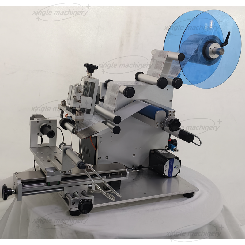 Máquina etiquetadora multifuncional semiautomática con adhesivo PLC