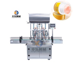 Máquina de llenado de crema cosmética de pasta de cuatro cabezales