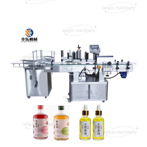 Etiquetadora automática de botellas redondas verticales para botellas de vidrio