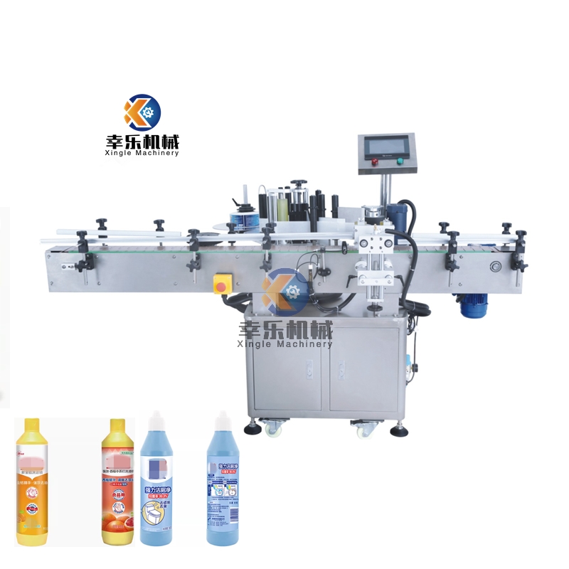 Máquina etiquetadora de etiquetas adhesivas de posicionamiento completamente automático para botellas redondas