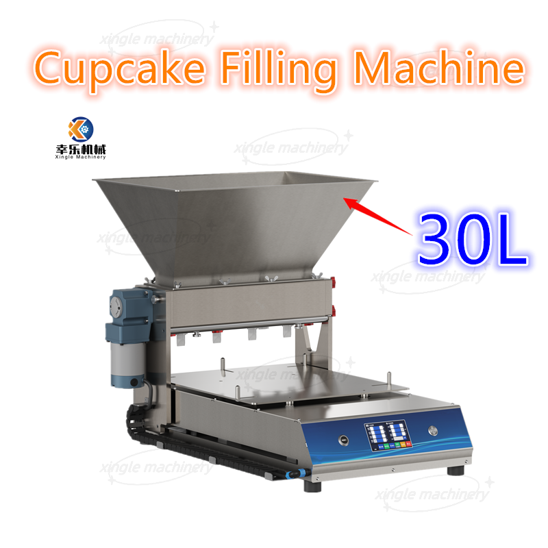 Pequeña máquina automática de llenado de magdalenas de chocolate de mesa