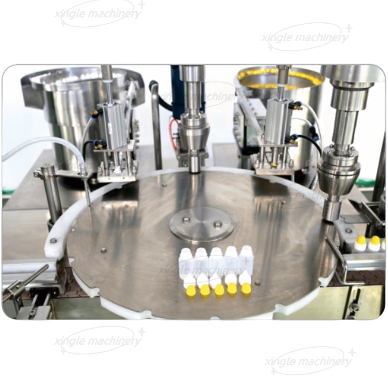 Máquina automática de llenado y tapado de gotas para los ojos de botella de vial de 2-30 ml