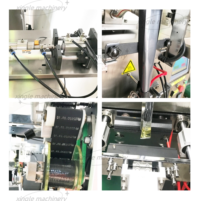 Empaquetadora automática de líquidos con película soluble en agua y detergente