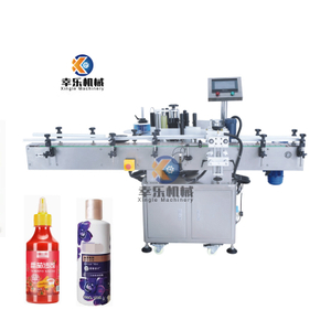 Máquina etiquetadora de etiquetas adhesivas de posicionamiento completamente automático para botellas redondas