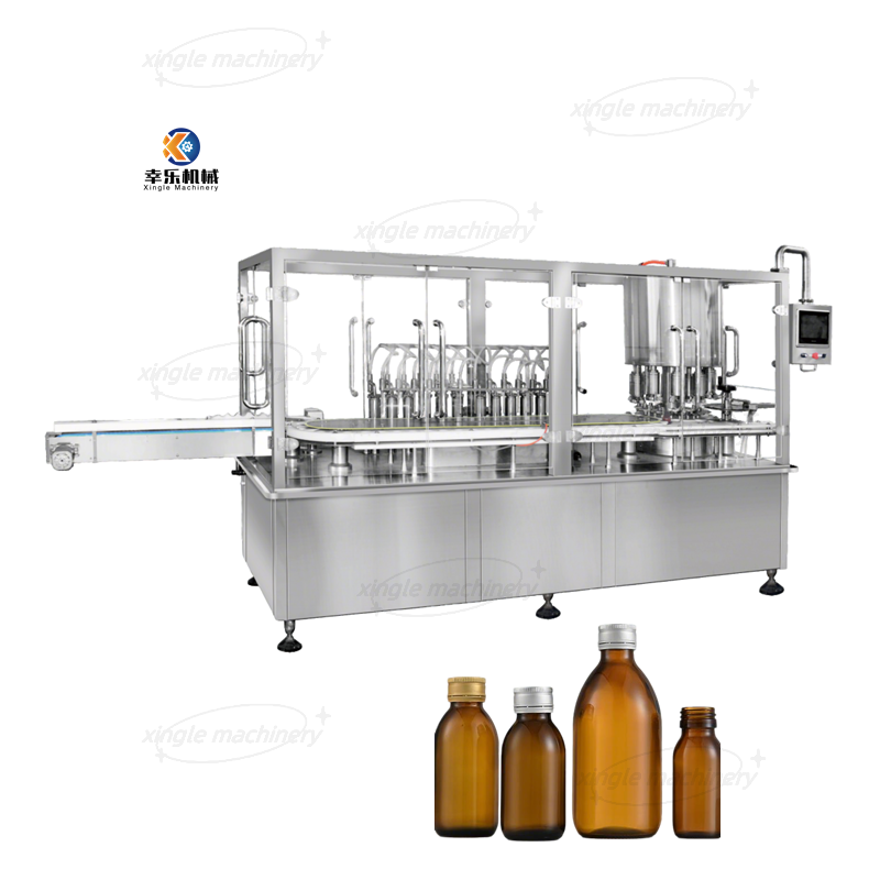 Máquina de llenado y sellado de seguimiento servo de vial de botella de líquido automático