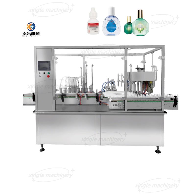 Máquina automática de llenado y tapado de gotas para los ojos de botella de vial de 2-30 ml