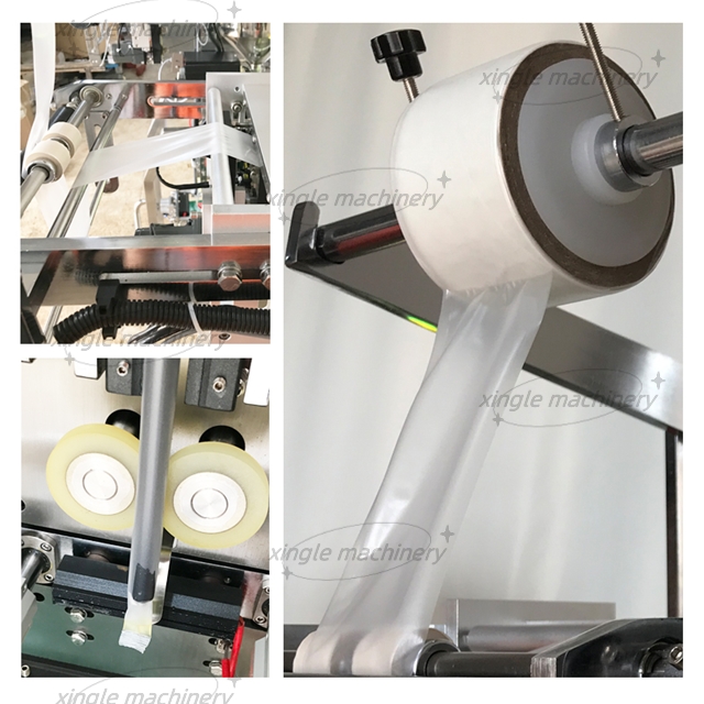 Empaquetadora automática de líquidos con película soluble en agua y detergente
