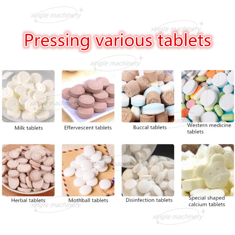 Prensa rotatoria de tabletas de acero inoxidable para laboratorio farmacéutico