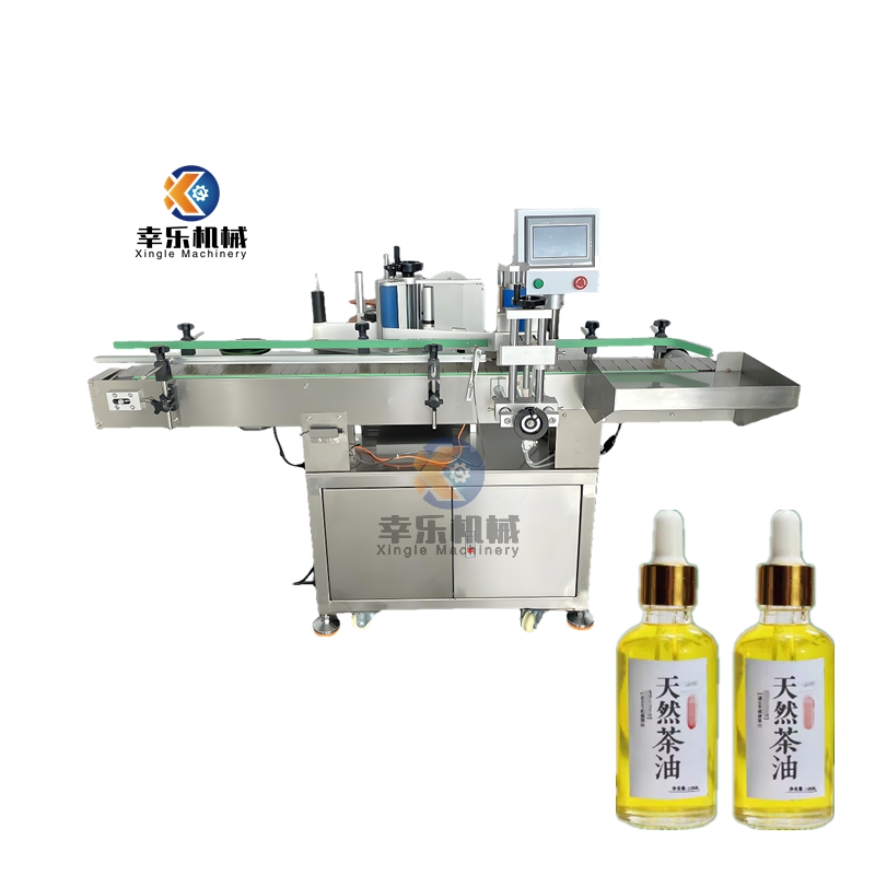 Máquina etiquetadora de botellas redondas de posicionamiento completamente automático