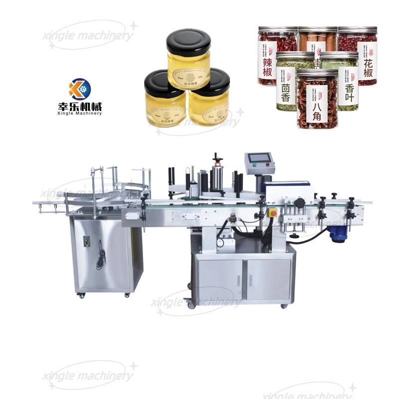 Etiquetadora automática de botellas redondas verticales para botellas de vidrio