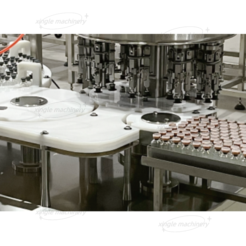 Máquina taponadora automática planetaria taponadora de botellas de viales de vidrio de plástico