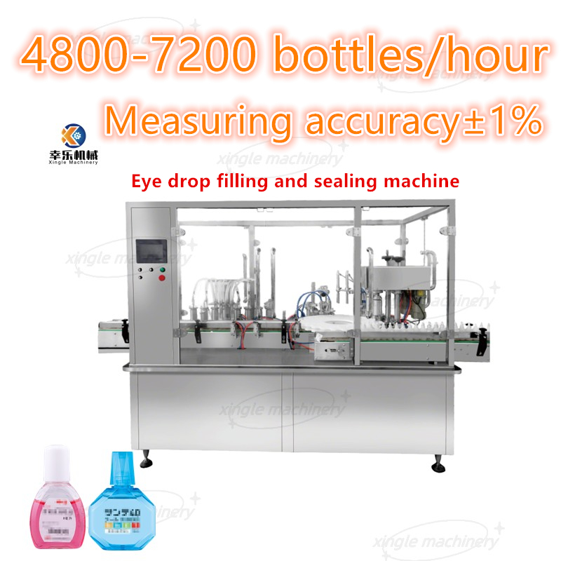 Máquina automática de llenado y tapado de gotas para los ojos de botella de vial de 2-30 ml