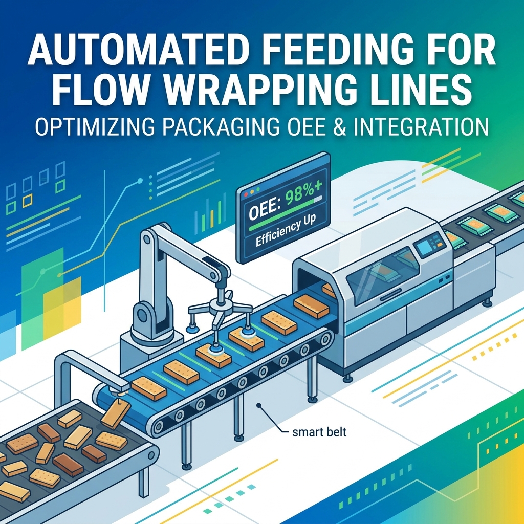 Cómo especificar la alimentación del producto para una línea automática de envasado continuo