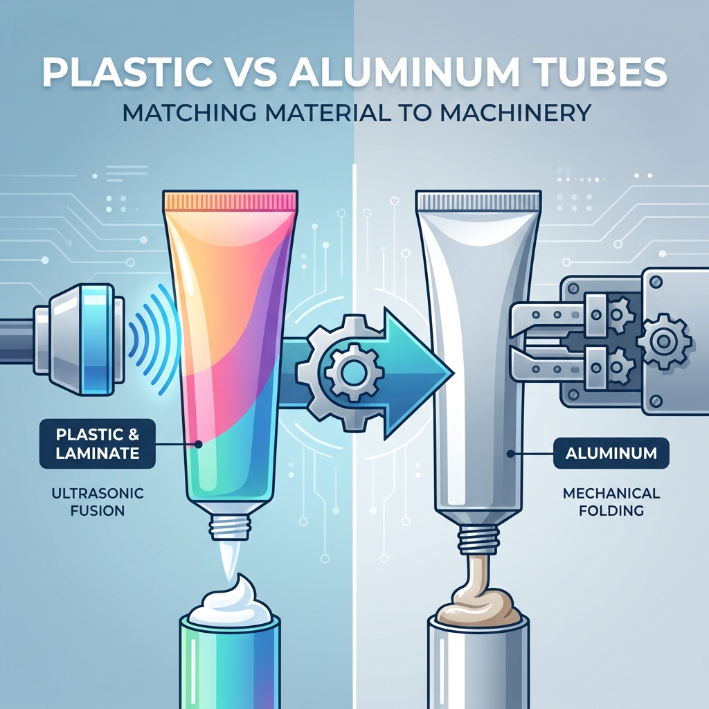 Tubos de plástico versus tubos de aluminio: combinación de materiales de tubos con equipos de llenado y sellado