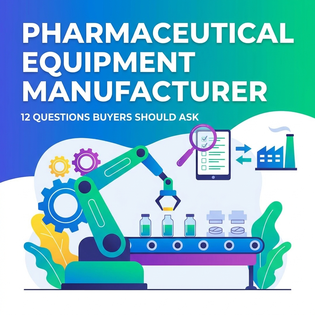 Cómo elegir un fabricante de equipos farmacéuticos: 12 preguntas que los compradores deben hacer